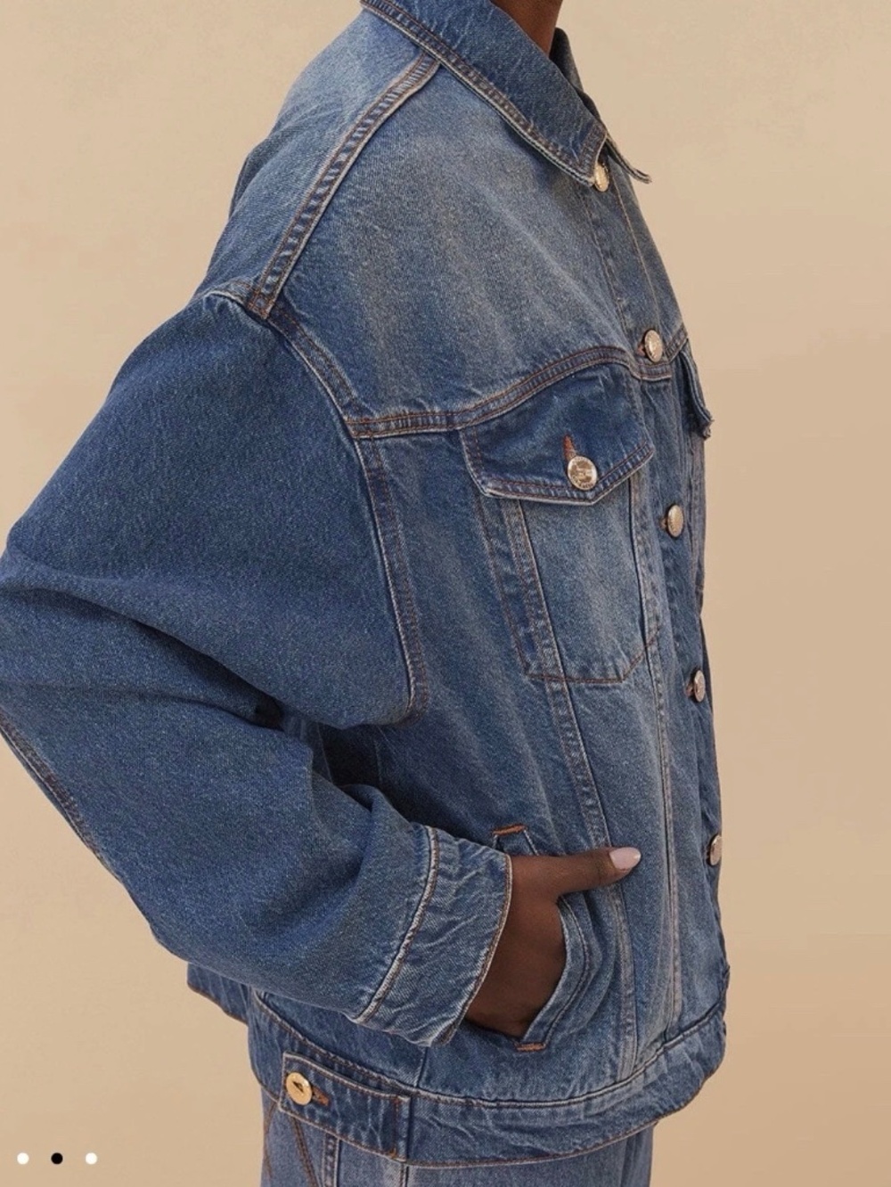FARM Rio Denim Buttoned Jacket Size XS - Picture 3 of 8